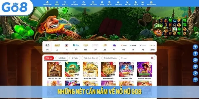 Những nét cần nắm về nổ hũ Go8